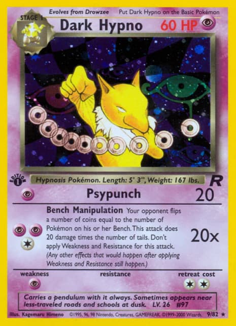 Dark Hypno (Unlimited Holofoil) (9) — Rocket