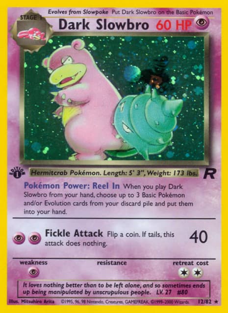 Dark Slowbro (Unlimited Holofoil) (12) — Rocket
