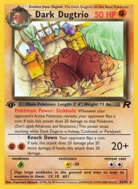 Dark Dugtrio (Unlimited) (23) — Rocket
