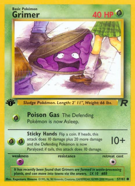 Grimer (First Edition) (57) — Rocket