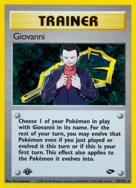 Giovanni (Unlimited Holofoil) (18) — Gym Challenge