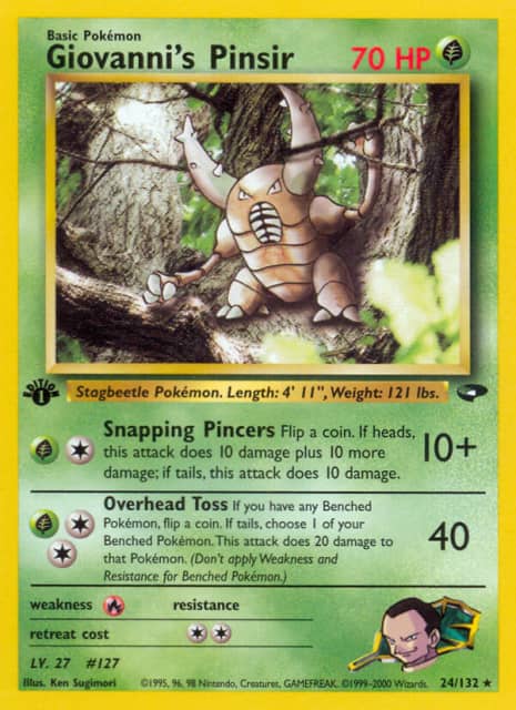 Giovanni's Pinsir (Unlimited) (24) — Gym Challenge