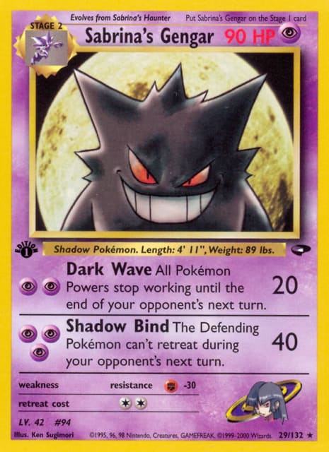 Sabrina's Gengar (Unlimited) (29) — Gym Challenge