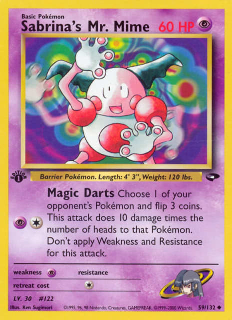 Sabrina's Mr. Mime (First Edition) (59) — Gym Challenge