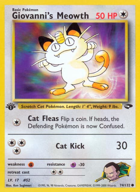 Giovanni's Meowth (Unlimited) (74) — Gym Challenge