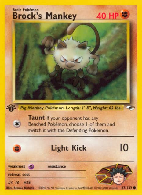 Brock's Mankey (Unlimited) (67) — Gym Heroes