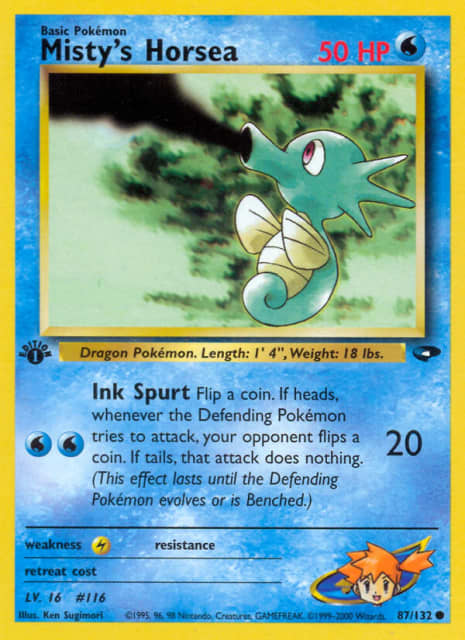 Misty's Horsea (Unlimited) (87) — Gym Challenge