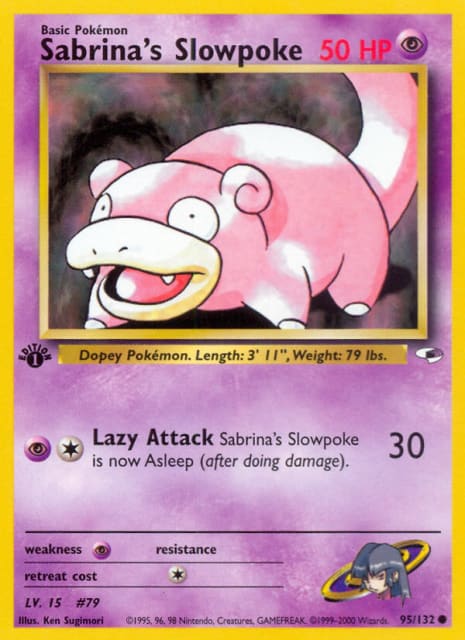 Sabrina's Slowpoke (First Edition) (95) — Gym Heroes