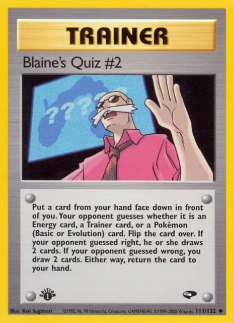 Blaine's Quiz #2 (Unlimited) (111) — Gym Challenge
