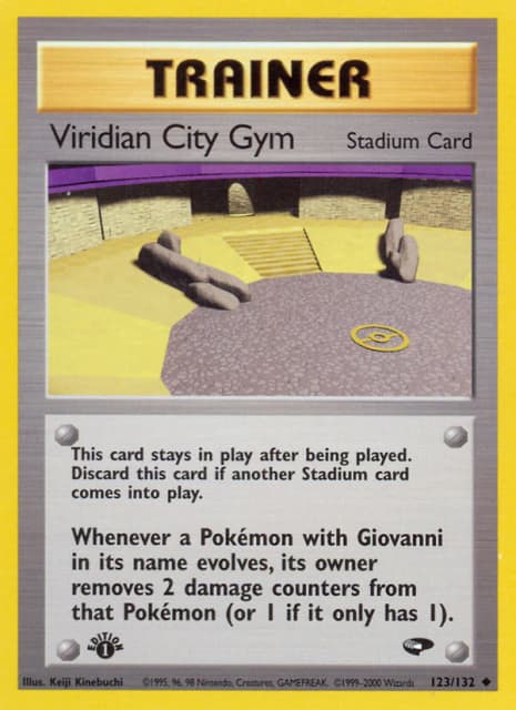 Viridian City Gym (First Edition) (123) — Gym Challenge