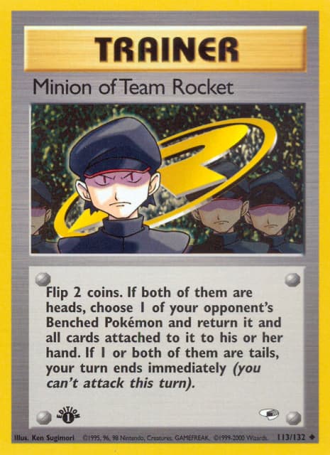 Minion of Team Rocket (First Edition) (113) — Gym Heroes