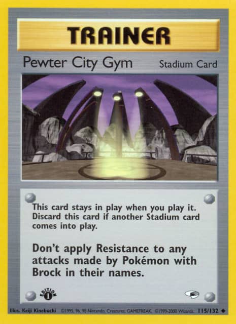 Pewter City Gym (First Edition) (115) — Gym Heroes