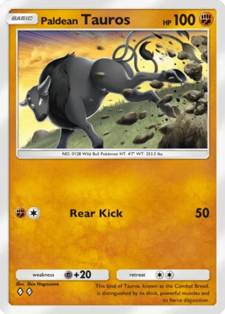 Paldean Tauros (58) — Paldean Wonders