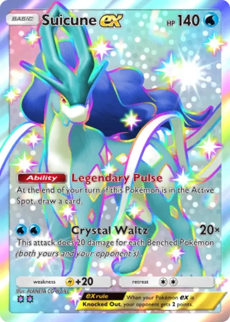 Suicune ex (127) — Paldean Wonders