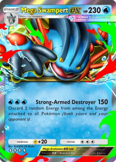 Mega Swampert ex (36) — Fantastical Parade