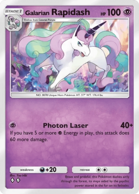Galarian Rapidash (59) — Fantastical Parade