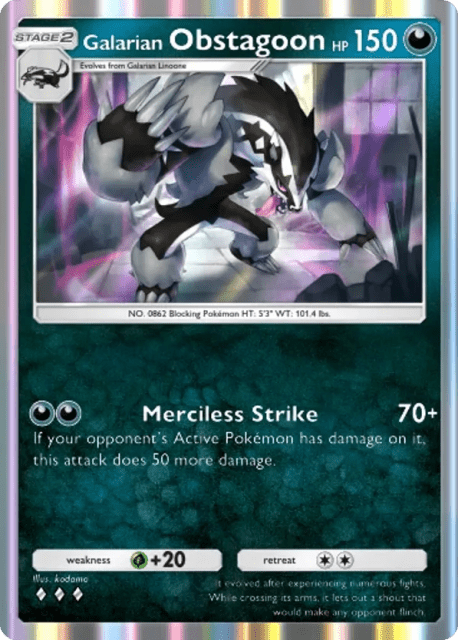 Galarian Obstagoon (100) — Fantastical Parade