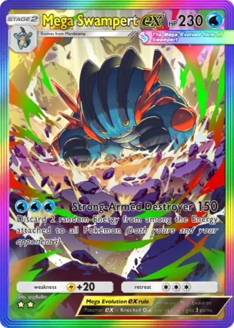 Mega Swampert ex (197) — Fantastical Parade