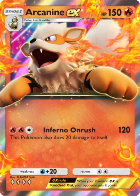 Arcanine ex (41) — Genetic Apex