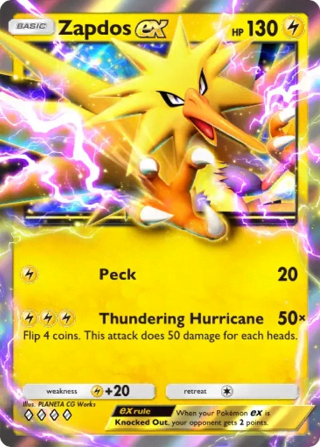 Zapdos ex (104) — Genetic Apex