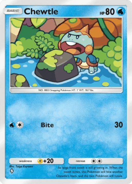 Chewtle (22) — Mythical Island