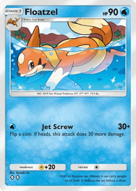 Floatzel (39) — Space-Time Smackdown
