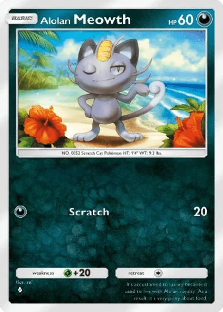 Alolan Meowth (108) — Celestial Guardians