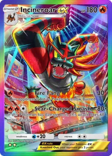 Incineroar ex (200) — Celestial Guardians