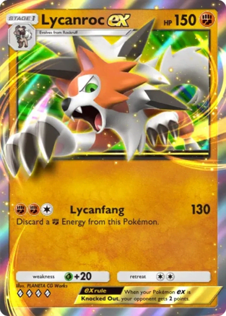 Lycanroc ex (33) — Extradimensional Crisis