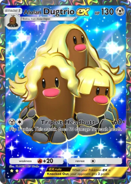 Alolan Dugtrio ex (80) — Extradimensional Crisis