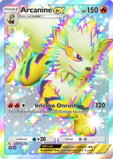 Arcanine ex (100) — Extradimensional Crisis