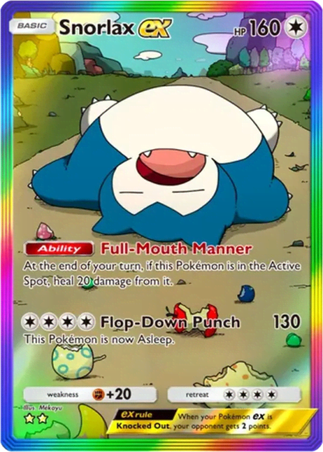 Snorlax ex (91) — Eevee Grove