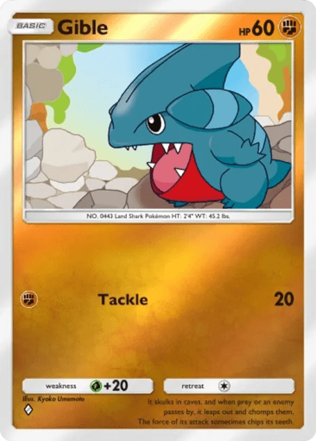 Gible (206) — Deluxe Pack ex