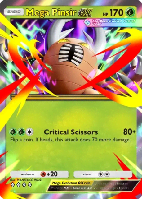 Mega Pinsir ex (2) — Mega Rising