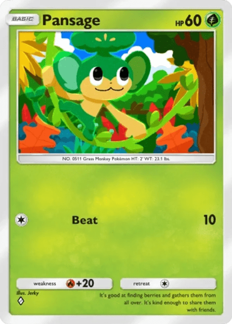 Pansage (13) — Mega Rising