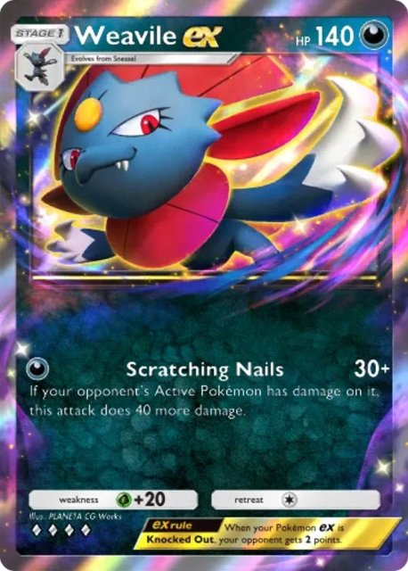 Weavile ex (244) — Deluxe Pack ex