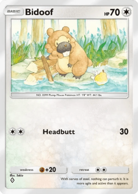Bidoof (294) — Deluxe Pack ex