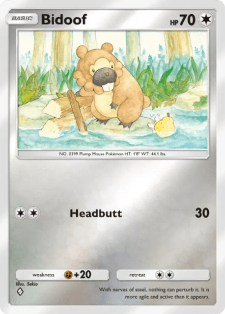 Bidoof (295) — Deluxe Pack ex