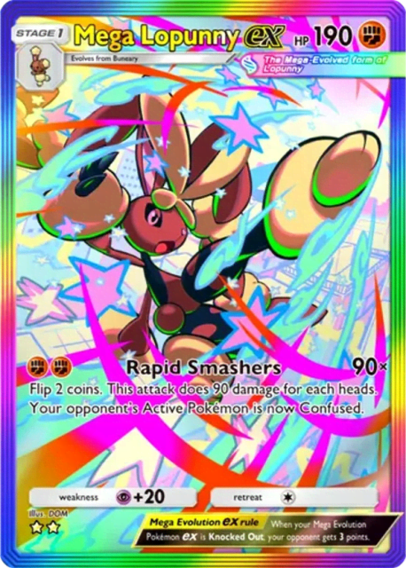 Mega Lopunny ex (85) — Crimson Blaze