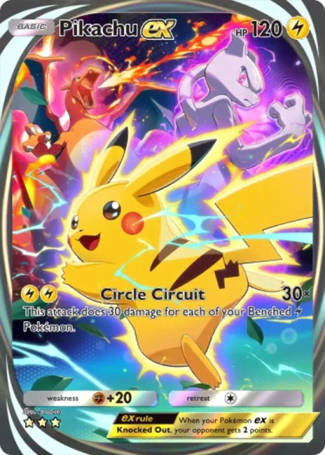 Pikachu ex (376) — Deluxe Pack ex