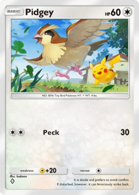Pidgey (180) — Mega Rising