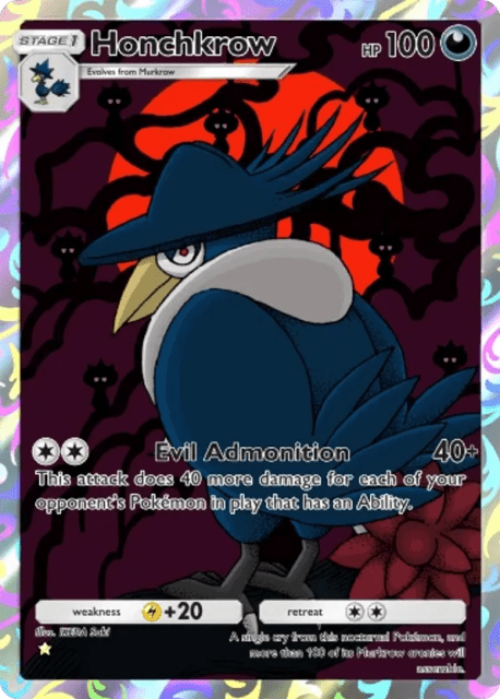 Honchkrow (244) — Mega Rising