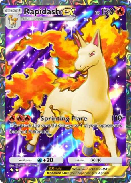 Rapidash ex (253) — Mega Rising