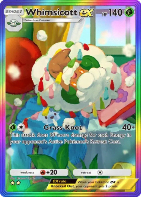 Whimsicott ex (273) — Mega Rising