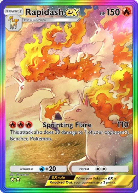 Rapidash ex (274) — Mega Rising