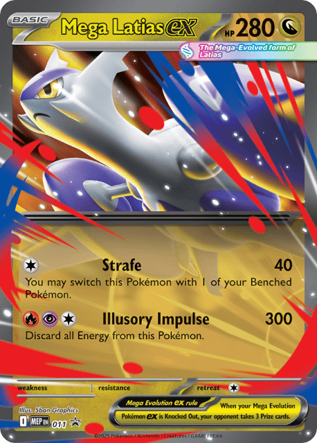 Mega Latias ex (Holofoil) (11) — Mega Evolution Black Star Promos