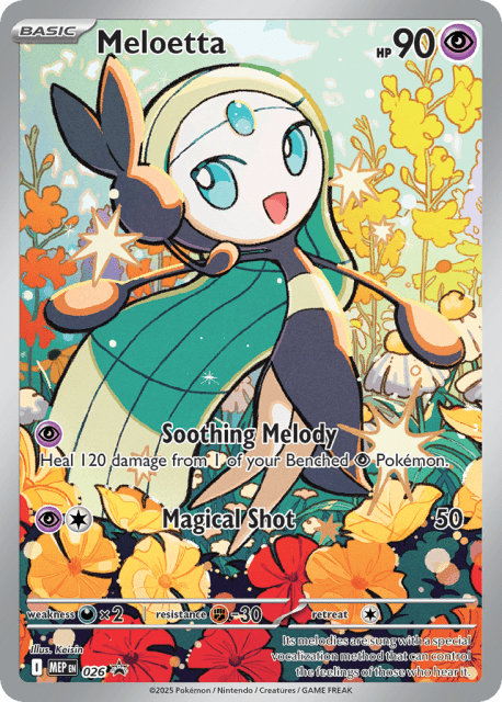 Meloetta (Holofoil) (26) — Mega Evolution Black Star Promos