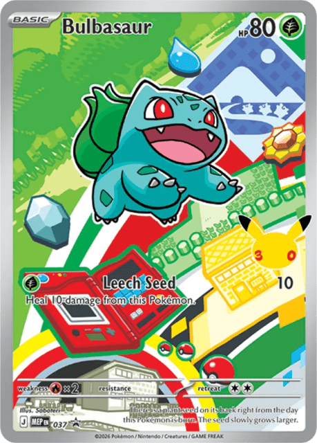 Bulbasaur (Holofoil) (37) — Mega Evolution Black Star Promos