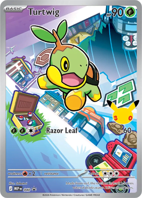 Turtwig (Holofoil) (40) — Mega Evolution Black Star Promos