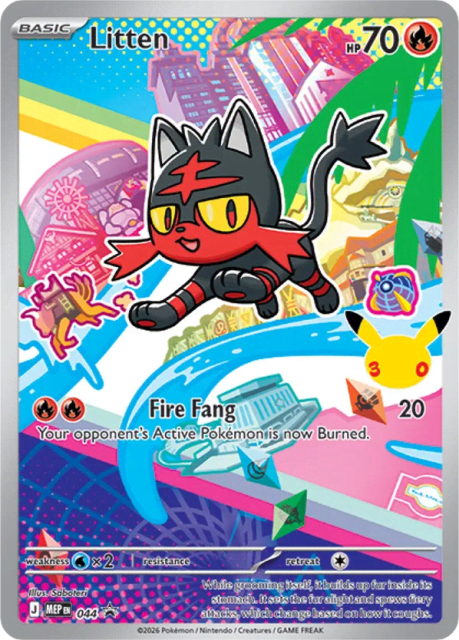 Litten (Holofoil) (44) — Mega Evolution Black Star Promos